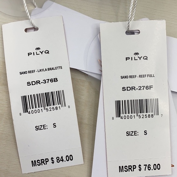 PILYQ REEF LAYLA BRALETTE & FULL BIKINI BOTTOM NWT - Picture 7 of 16